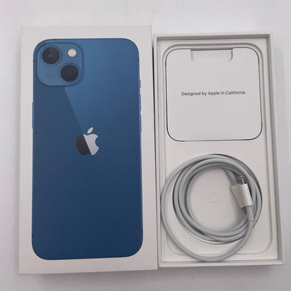 【全額返金保証】【最速発送】Apple iPhone iPhone 13 128GB ブルー SIMフリー 白ロム 美品 動作確認済 93%