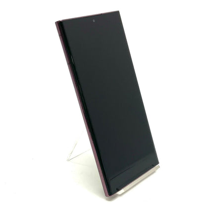 【全額返金保証】【最速発送】SAMSUNG Galaxy S22 Ultra 256GB バーガンディ docomo SC-52C 白ロム 動作確認済