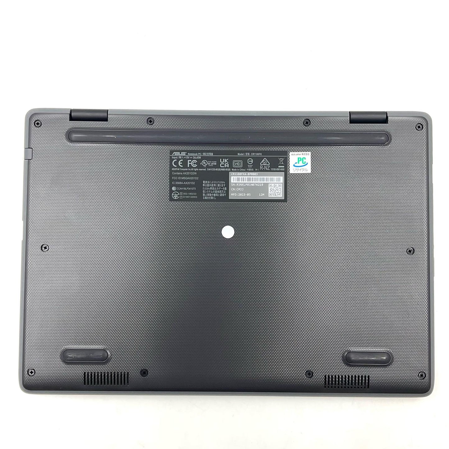 【全額返金保証】【最速発送】ASUS Chromebook Flip CR1 CR1100FK 11.6インチ Intel(R) Celeron(R) N4500 @ 1.10GHz 4GB eMMC 64GB 美品 動作確認済