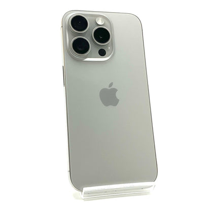 【全額返金保証】【最速発送】Apple iPhone iPhone 15 Pro 128GB ナチュラルチタニウム SIMフリー 白ロム 動作確認済 86%