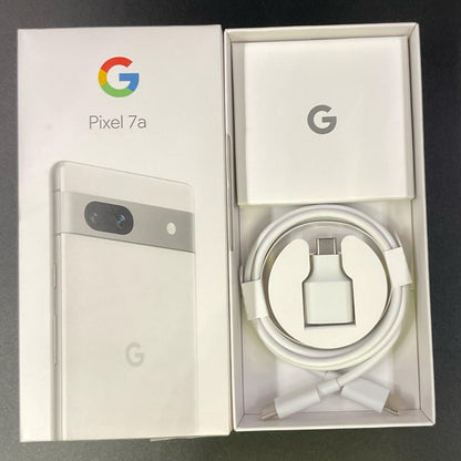 【全額返金保証】【最速発送】Google Pixel 7a 128GB Snow Softbank G82U8 白ロム 動作確認済