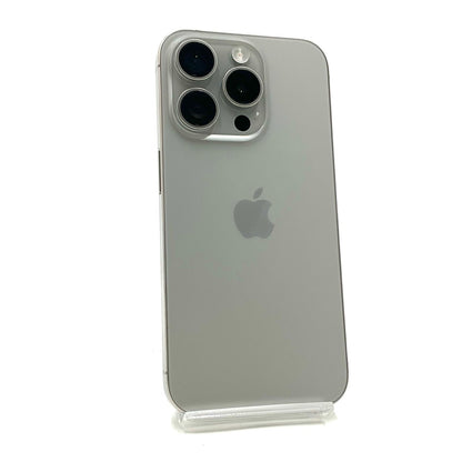 【全額返金保証】【最速発送】Apple iPhone iPhone 15 Pro 128GB ナチュラルチタニウム SIMフリー 白ロム 動作確認済 86%