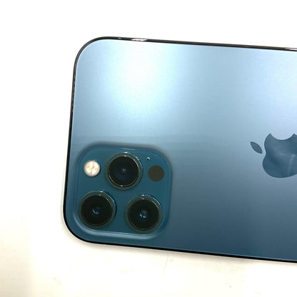 【全額返金保証】【最速発送】Apple iPhone iPhone 12 Pro Max 256GB パシフィックブルー Softbank 白ロム 動作確認済 81%