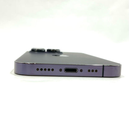 【全額返金保証】【最速発送】Apple iPhone iPhone 14 Pro 128GB ディープパープル SIMフリー 白ロム 動作確認済 78%