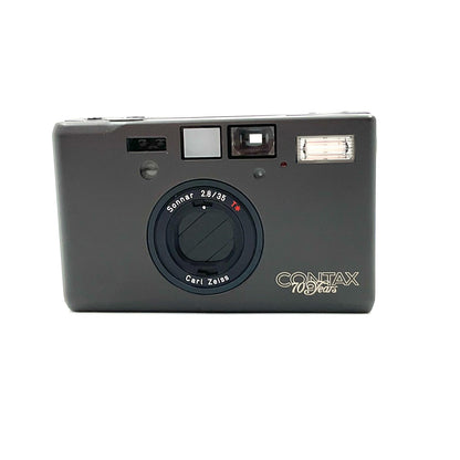 【全額返金保証】【最速発送】CONTAX T3 70周年記念モデル Carl Zeiss Sonnar T＊ 2.8/35 チタンブラック 動作確認済