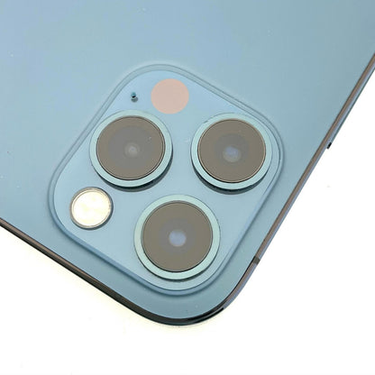 【全額返金保証】【最速発送】Apple iPhone iPhone 12 Pro 128GB パシフィックブルー docomo 白ロム 動作確認済 82%
