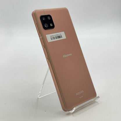 【全額返金保証】【最速発送】SHARP AQUOS sense6 64GB ライトカッパー docomo SIMフリー SH-54B 白ロム 超美品 動作確認済