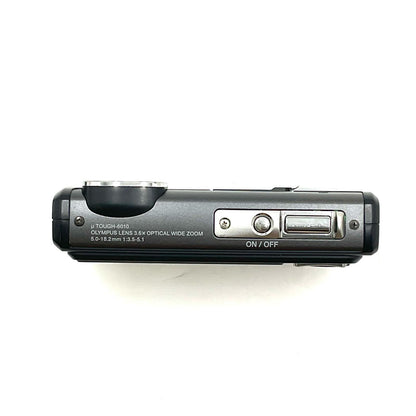 【全額返金保証】【最速発送】OLYMPUS コンパクトデジタルカメラ μ TOUGH-6010 ダークグレー 動作確認済