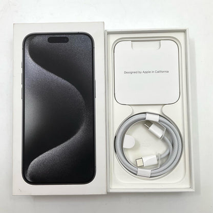 【全額返金保証】【最速発送】Apple iPhone iPhone 15 Pro 256GB ブラックチタニウム SIMフリー 美品 動作確認済 88%