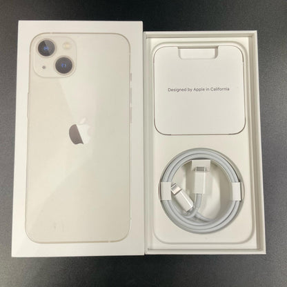 【全額返金保証】【最速発送】Apple iPhone iPhone 13 128GB スターライト Softbank SIMフリー 動作確認済 84%
