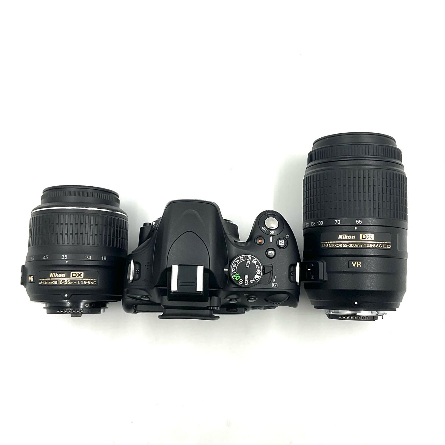 【全額返金保証】【最速発送】Nikon デジタル一眼 D5100 ダブルズームキット ブラック 美品 動作確認済