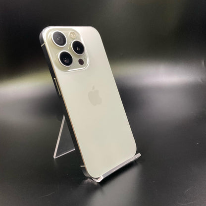 【全額返金保証】【最速発送】Apple iPhone iPhone 15 Pro 256GB ホワイトチタニウム SIMフリー 動作確認済 84%