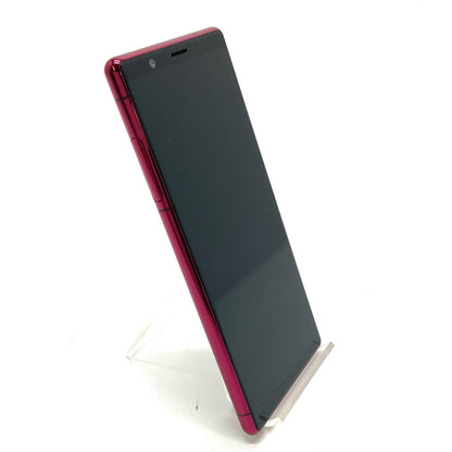 【全額返金保証】【最速発送】Sony Xperia 5 64GB レッド docomo SO-01M 白ロム 動作確認済