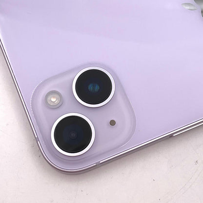 【全額返金保証】【最速発送】Apple iPhone iPhone 14 Plus 128GB パープル au SIMフリー 白ロム 動作確認済 84%