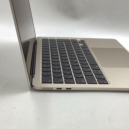 【全額返金保証】【最速発送】Apple MacBook Air 13インチ 2022 Apple M2 8GB SSD 256GB スターライト 100% 超美品 動作確認済