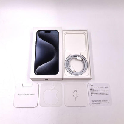 【全額返金保証】【最速発送】Apple iPhone iPhone 15 Pro 128GB ブルーチタニウム 楽天モバイル SIMフリー 白ロム 美品 動作確認済 84%