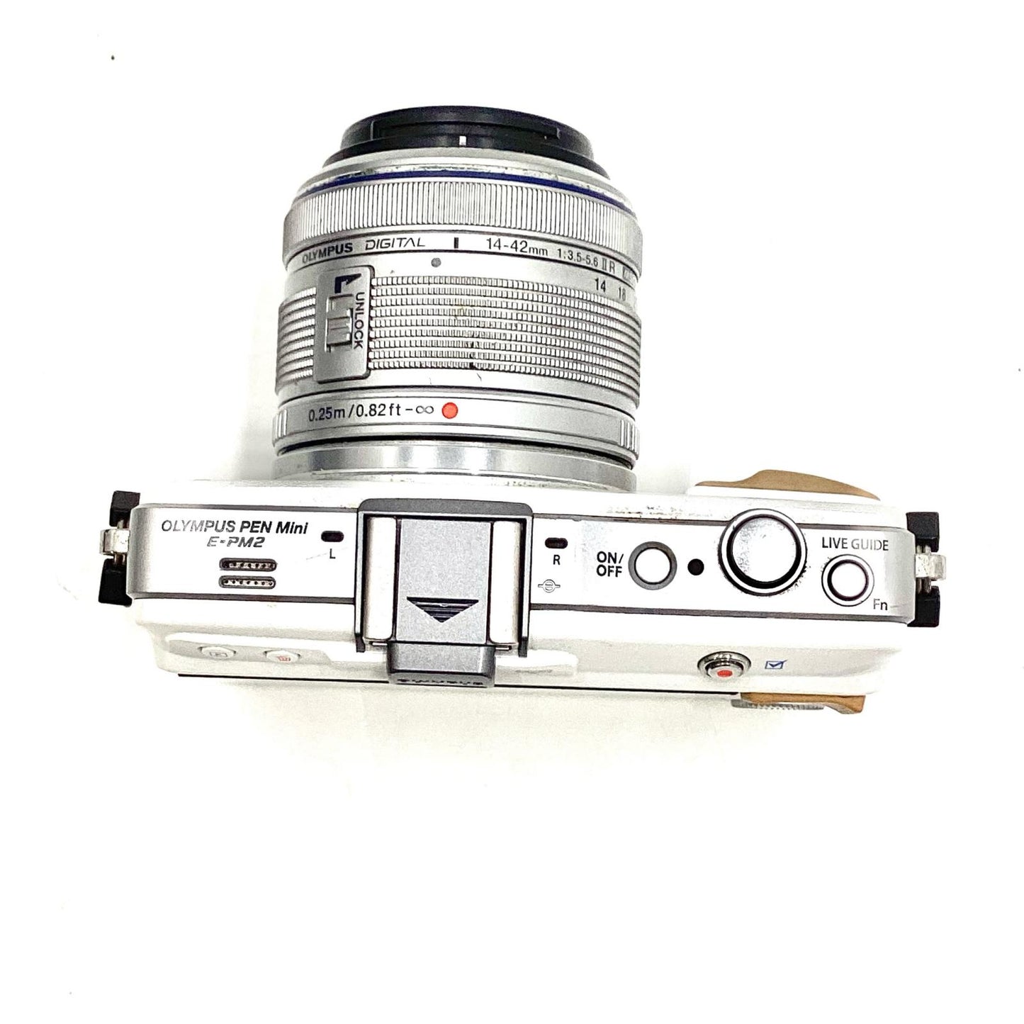 【最速発送】OLYMPUS デジタル一眼 PEN mini E-PM2 レンズキット [ホワイト] ホワイト【難有】