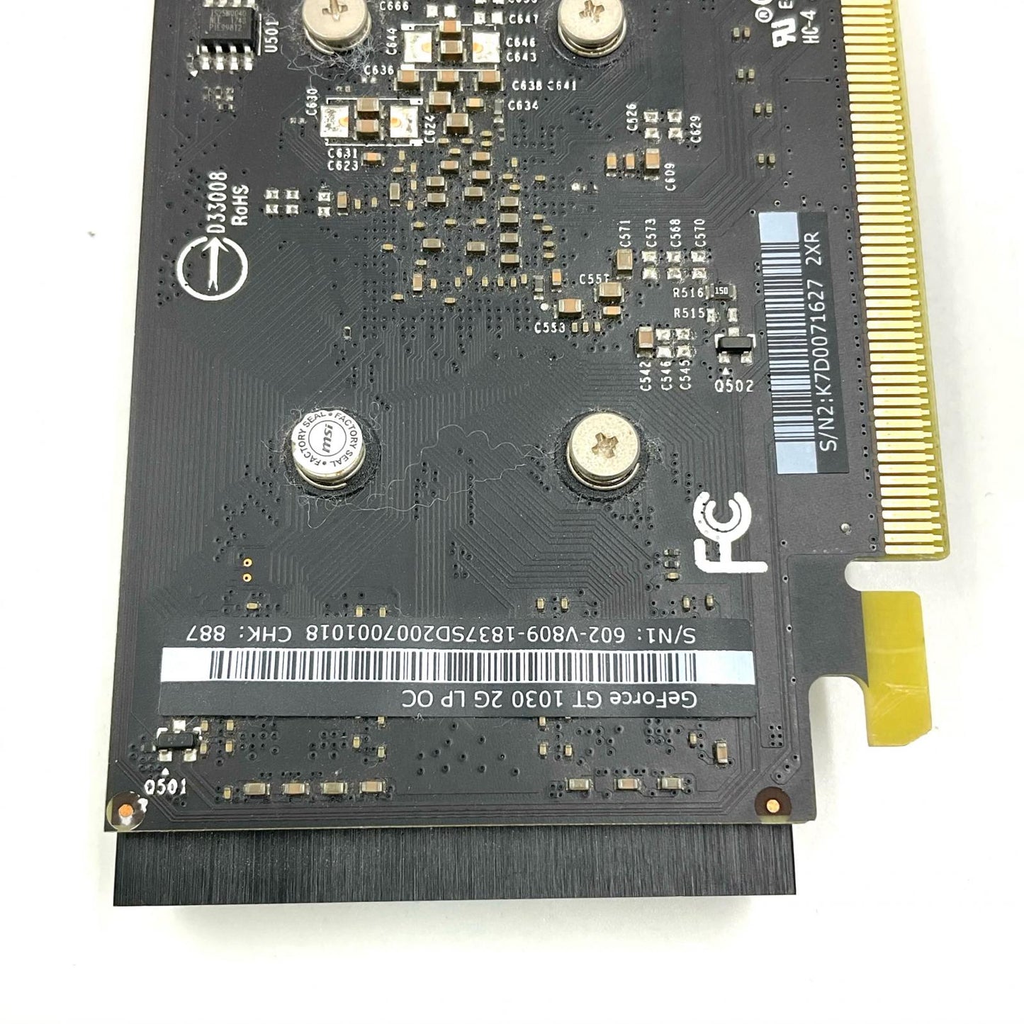 【全額返金保証】【最速発送】MSI グラフィックボード GeForce GT 1030 2G LP OC 動作確認済
