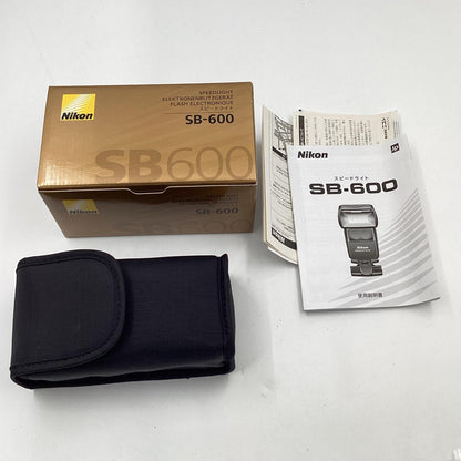 【全額返金保証】【最速発送】Nikon スピードライト SB-600 美品 動作確認済