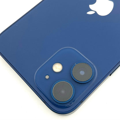【全額返金保証】【最速発送】Apple iPhone iPhone 12 mini 64GB ブルー docomo SIMフリー 白ロム 動作確認済 81%