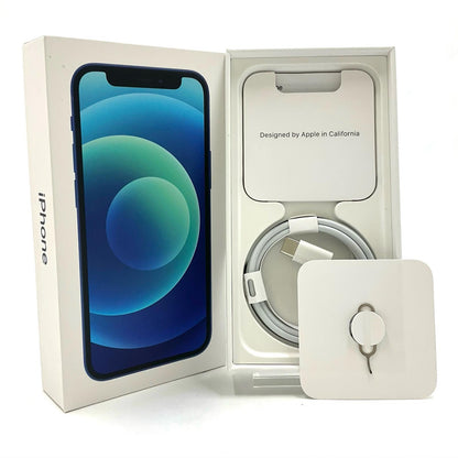 【全額返金保証】【最速発送】Apple iPhone iPhone 12 mini 64GB ブルー docomo SIMフリー 白ロム 動作確認済 81%