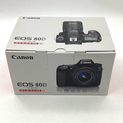 【全額返金保証】【最速発送】Canon デジタル一眼 EOS 80D ボディ ブラック 超美品 動作確認済