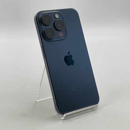 【全額返金保証】【最速発送】Apple iPhone iPhone 15 Pro 256GB ブルーチタニウム au SIMフリー 動作確認済 86%
