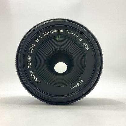 【全額返金保証】【最速発送】Canon EF-S55-250mm F4-5.6 IS STM 美品 動作確認済