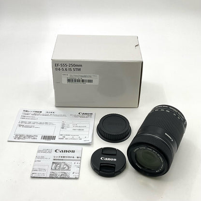 【全額返金保証】【最速発送】Canon EF-S55-250mm F4-5.6 IS STM 美品 動作確認済