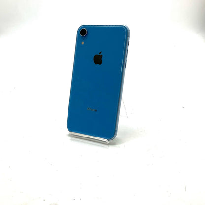 【全額返金保証】【最速発送】Apple iPhone iPhone XR 64GB ブルー au 白ロム 動作確認済 82%