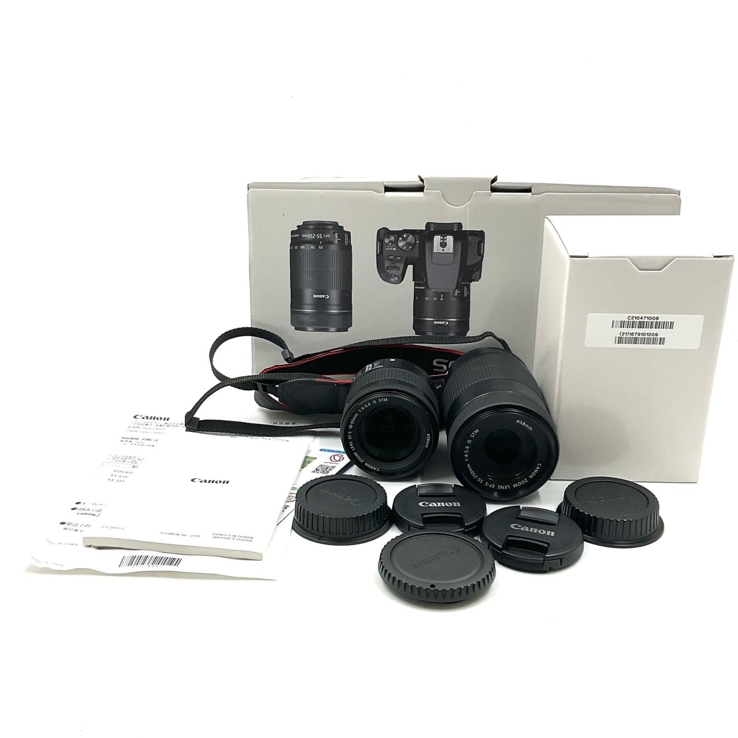 【全額返金保証】【最速発送】Canon デジタル一眼 EOS Kiss X10 ダブルズームキット ブラック 美品 動作確認済
