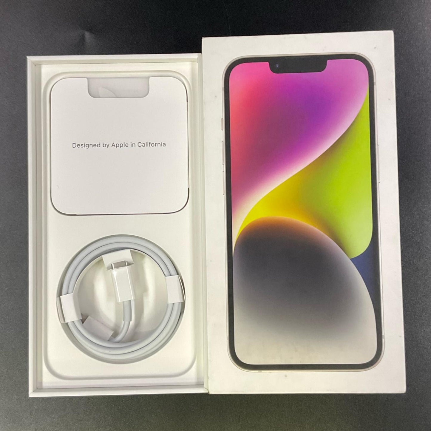 【全額返金保証】【最速発送】Apple iPhone iPhone 14 128GB スターライト docomo 白ロム 動作確認済 90%