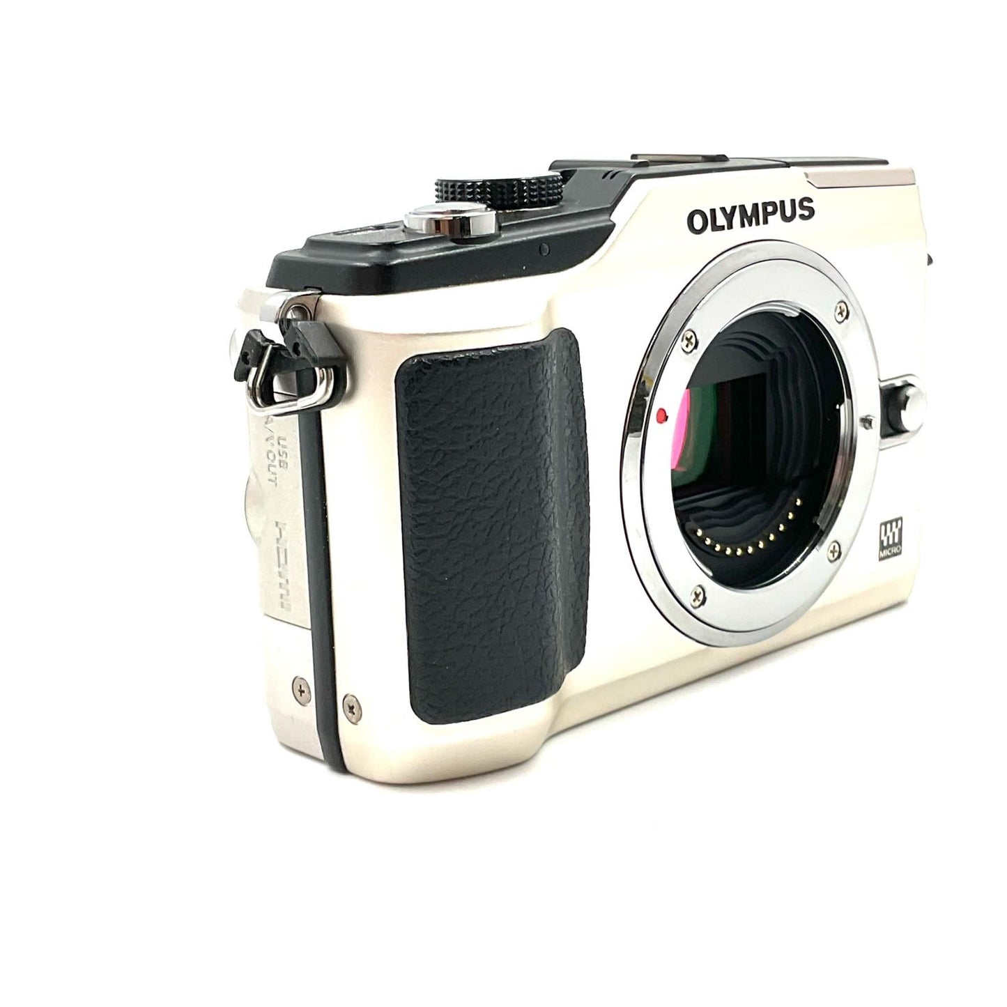 【全額返金保証】【最速発送】OLYMPUS デジタル一眼 オリンパス PEN Lite E-PL2 シャンパンゴールド 動作確認済