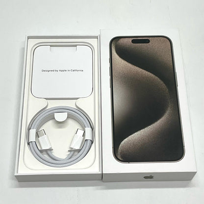 【最速発送】Apple iPhone iPhone 15 Pro 1TB ナチュラルチタニウム SIMフリー 白ロム【難有】 88%