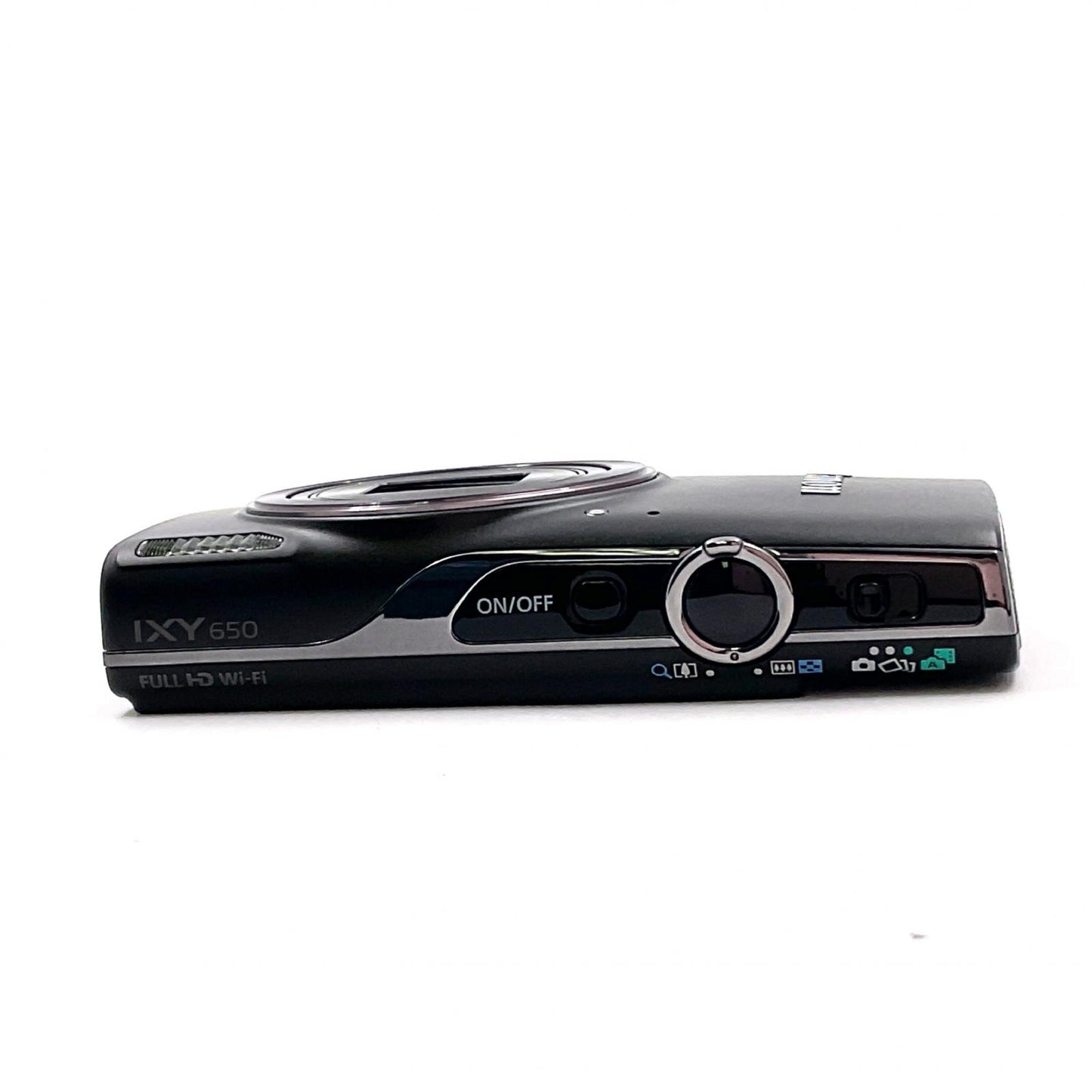 【全額返金保証】【最速発送】Canon コンパクトデジタルカメラ IXY650 ブラック 超美品 動作確認済