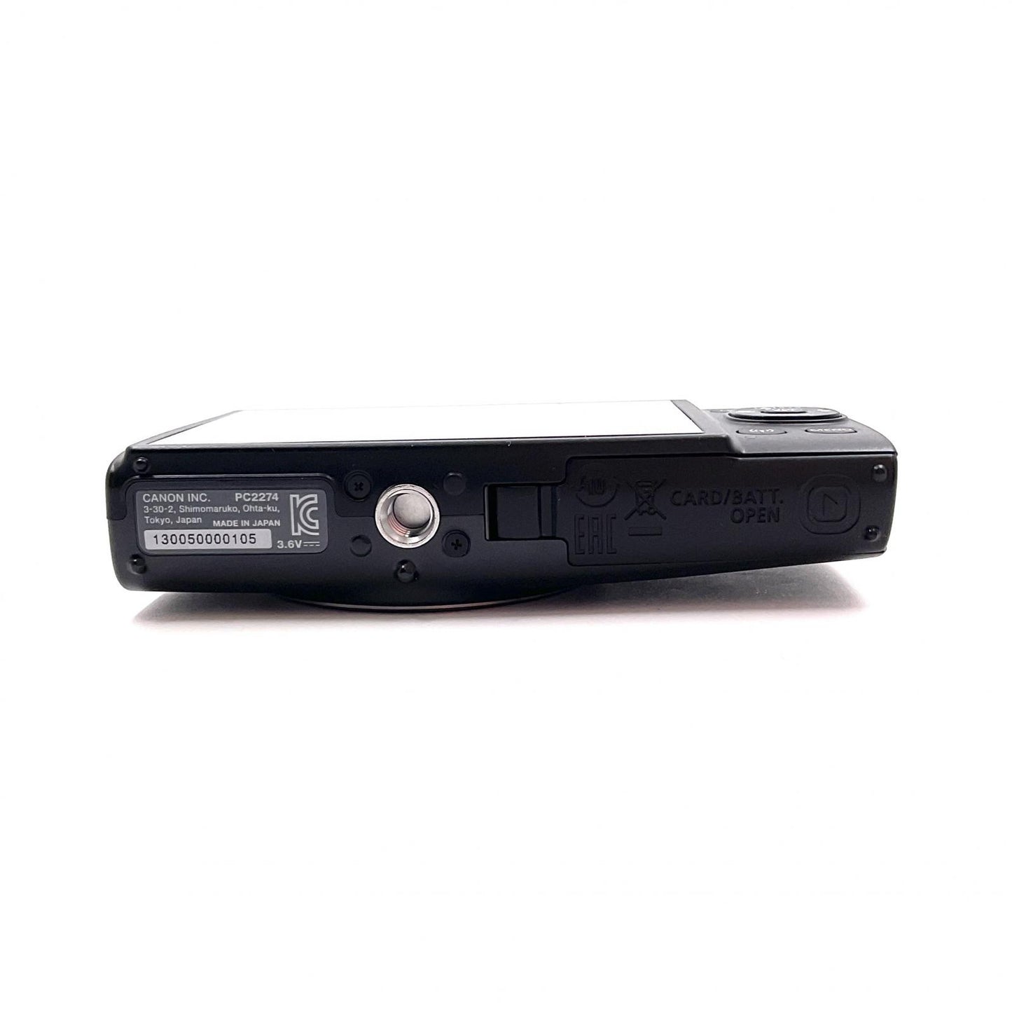 【全額返金保証】【最速発送】Canon コンパクトデジタルカメラ IXY650 ブラック 超美品 動作確認済