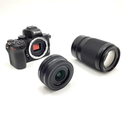 【全額返金保証】【最速発送】Nikon デジタル一眼 Z 50 ダブルズームキット ブラック 美品 動作確認済
