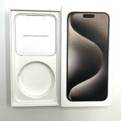 【全額返金保証】【最速発送】Apple iPhone iPhone 15 Pro Max 256GB ナチュラルチタニウム SIMフリー 白ロム 動作確認済 88%