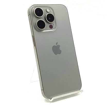 【全額返金保証】【最速発送】Apple iPhone iPhone 15 Pro 256GB ナチュラルチタニウム au 動作確認済 87%