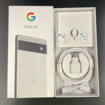 【全額返金保証】【最速発送】Google Pixel Pixel6a 128GB チョーク SIMフリー GB17L 白ロム 美品 動作確認済