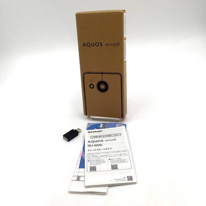 【全額返金保証】【最速発送】SHARP AQUOS sense8 128GB ライトカッパー SIMフリー SH-M26 白ロム 動作確認済