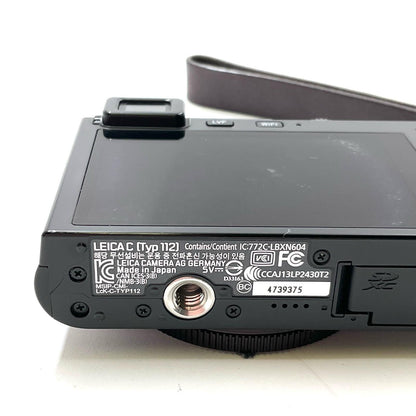 【全額返金保証】【最速発送】Leica コンパクトデジタルカメラ LEICA C Typ 112 動作確認済