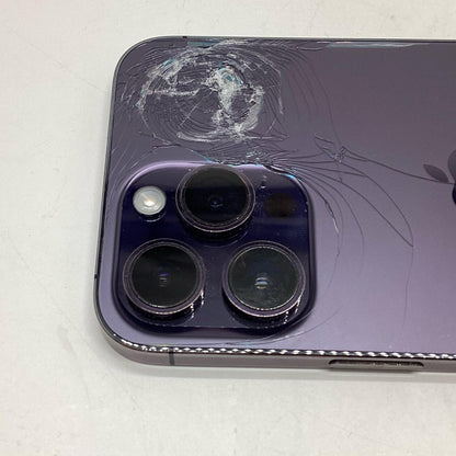 【最速発送】Apple iPhone iPhone 14 Pro Max 256GB ディープパープル SIMフリー 白ロム【難有】 81%