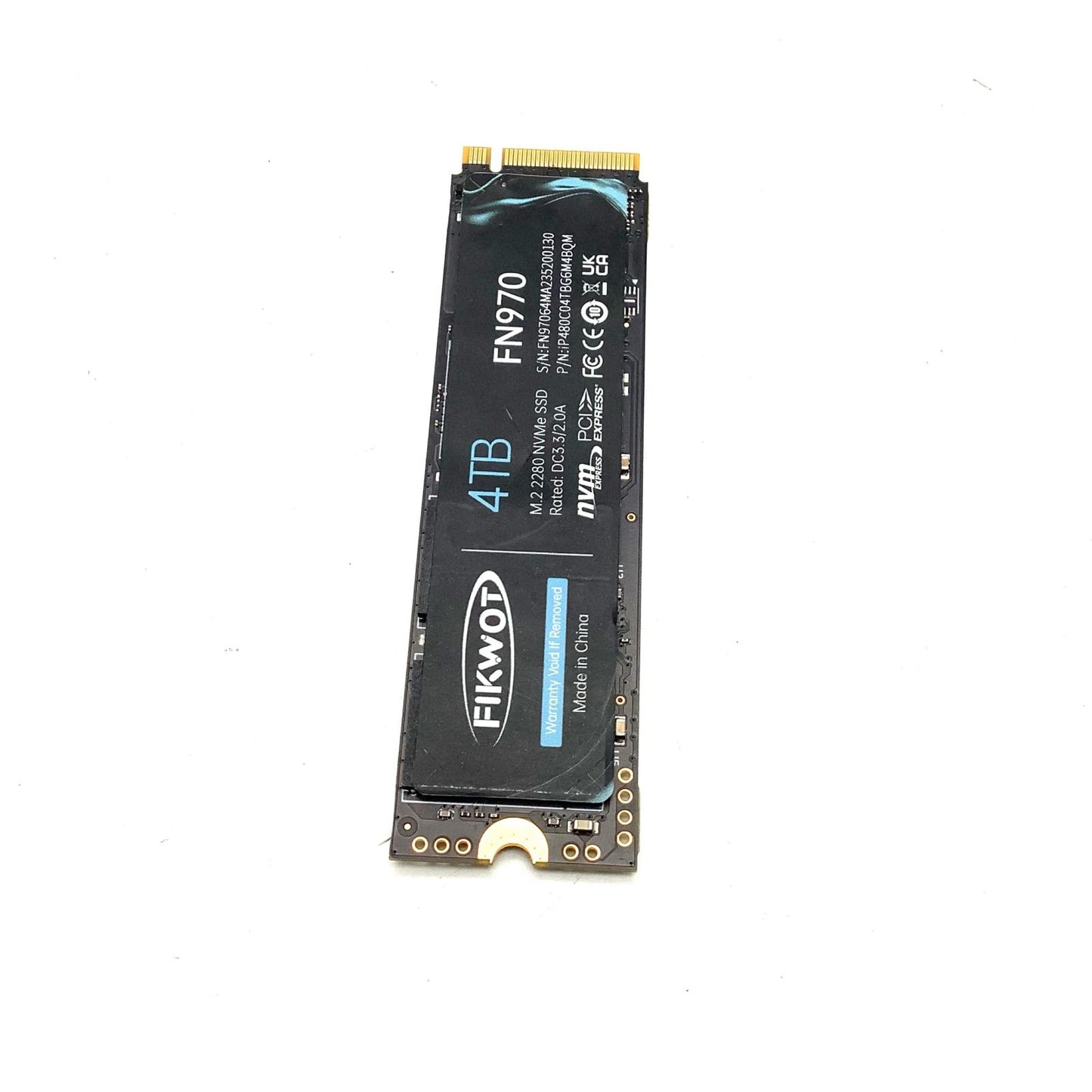 【全額返金保証】【最速発送】FIKWOT M.2 SSD 4TB FN970 美品 動作確認済