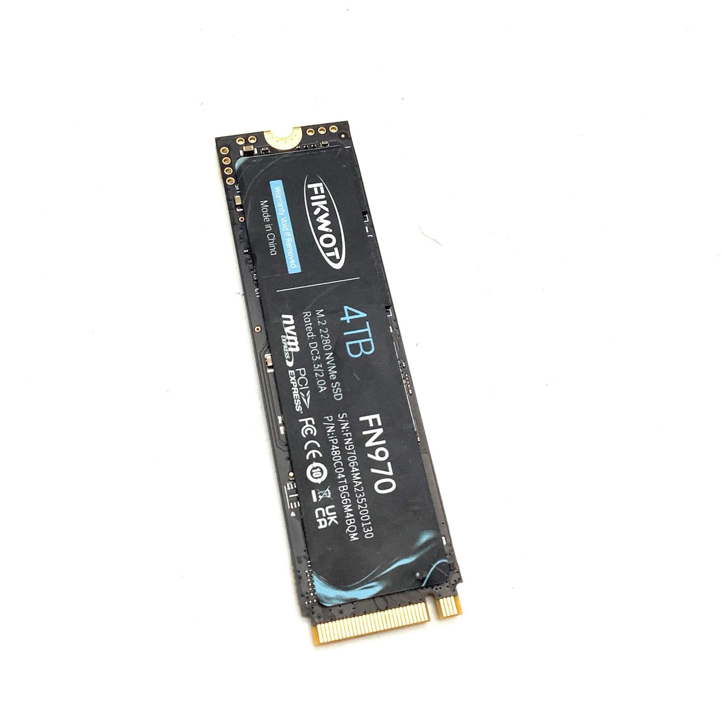 【全額返金保証】【最速発送】FIKWOT M.2 SSD 4TB FN970 美品 動作確認済