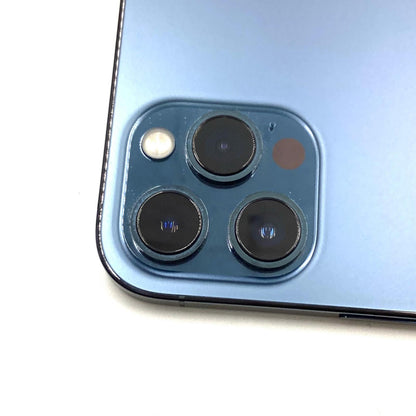 【全額返金保証】【最速発送】Apple iPhone iPhone 12 Pro Max 256GB パシフィックブルー Softbank 白ロム 動作確認済 82%