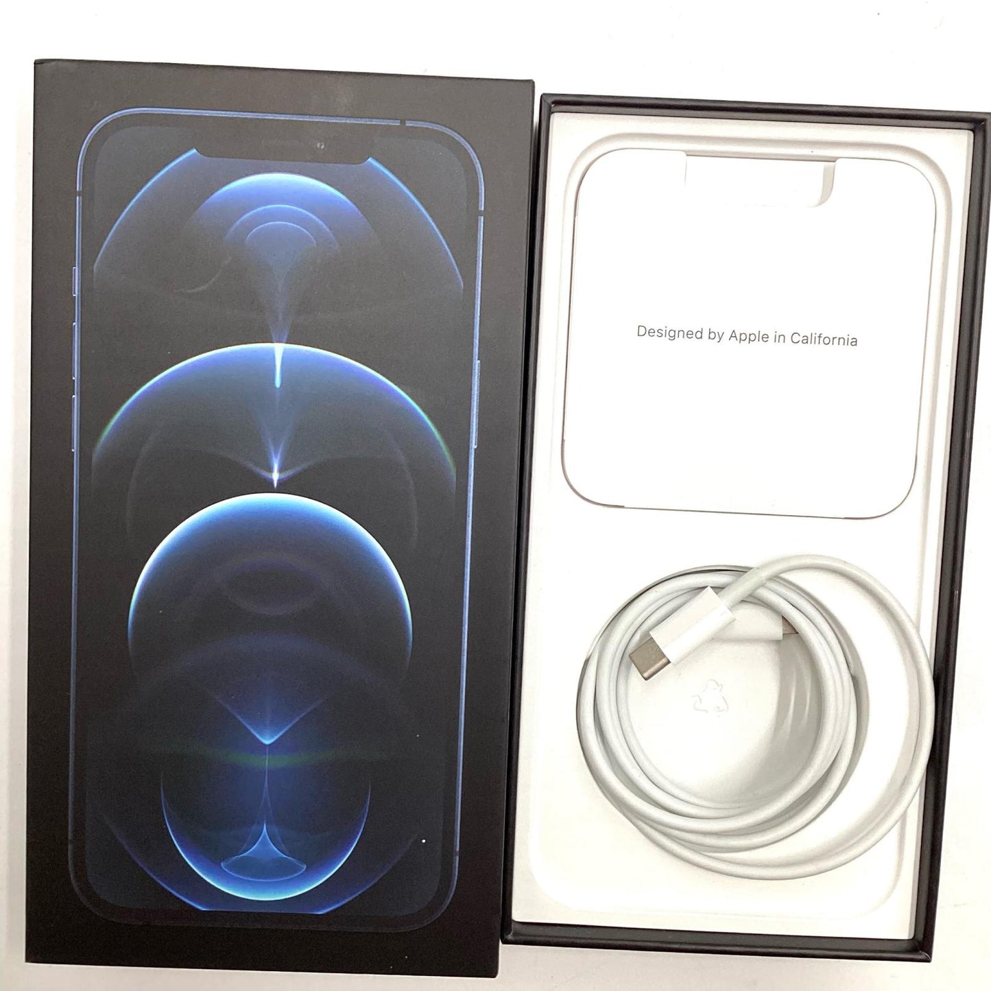 【全額返金保証】【最速発送】Apple iPhone iPhone 12 Pro Max 256GB パシフィックブルー Softbank 白ロム 動作確認済 82%