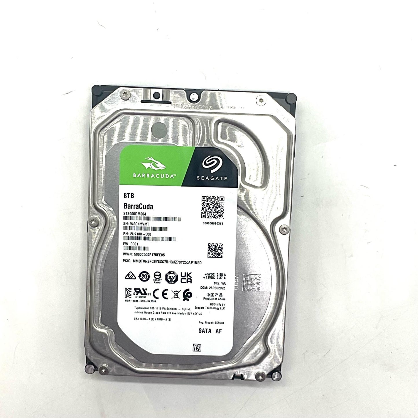 【全額返金保証】【最速発送】SEAGATE BARRACUDA HDD 8TB ST8000DM004-2U9188 美品 動作確認済