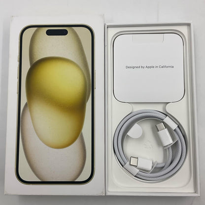 【全額返金保証】【最速発送】Apple iPhone iPhone 15 512GB イエロー SIMフリー 白ロム 動作確認済 85%