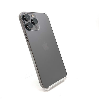 【全額返金保証】【最速発送】Apple iPhone iPhone 13 Pro Max 128GB グラファイト au 白ロム 動作確認済 83%